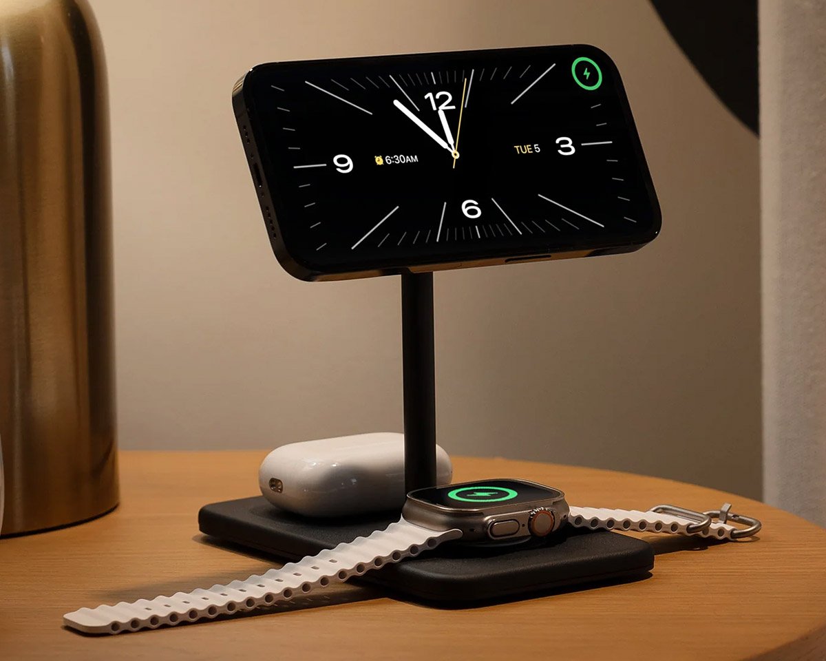 HiRise 3 Deluxe is a Great Looking 3-in-1 Wireless Charger for Apple Devices