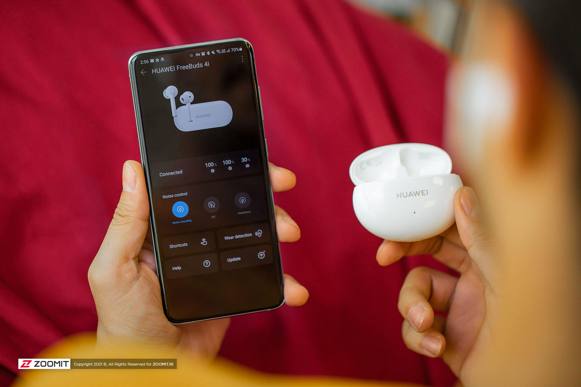 Verbinden Sie die Huawei FreeBuds 4i-Kopfhörer mit dem Telefon