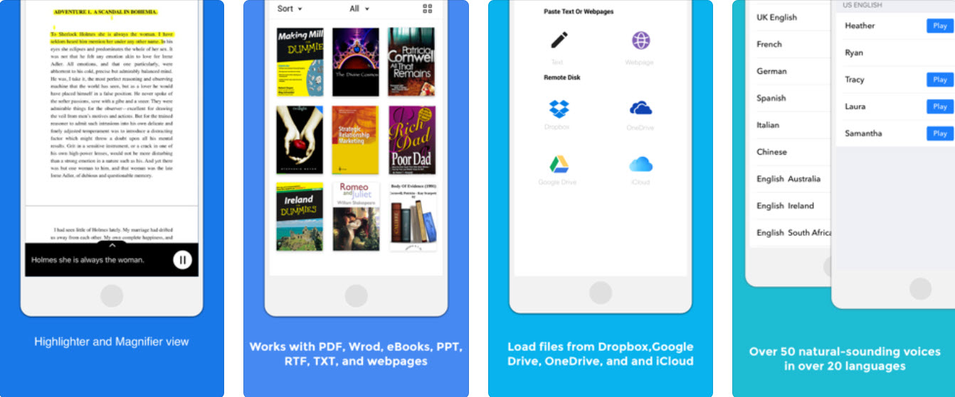 Top 7 Apps, die Ihre Texte auf Android und iOS vorlesen