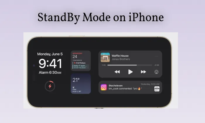 Standby mode on iPhone